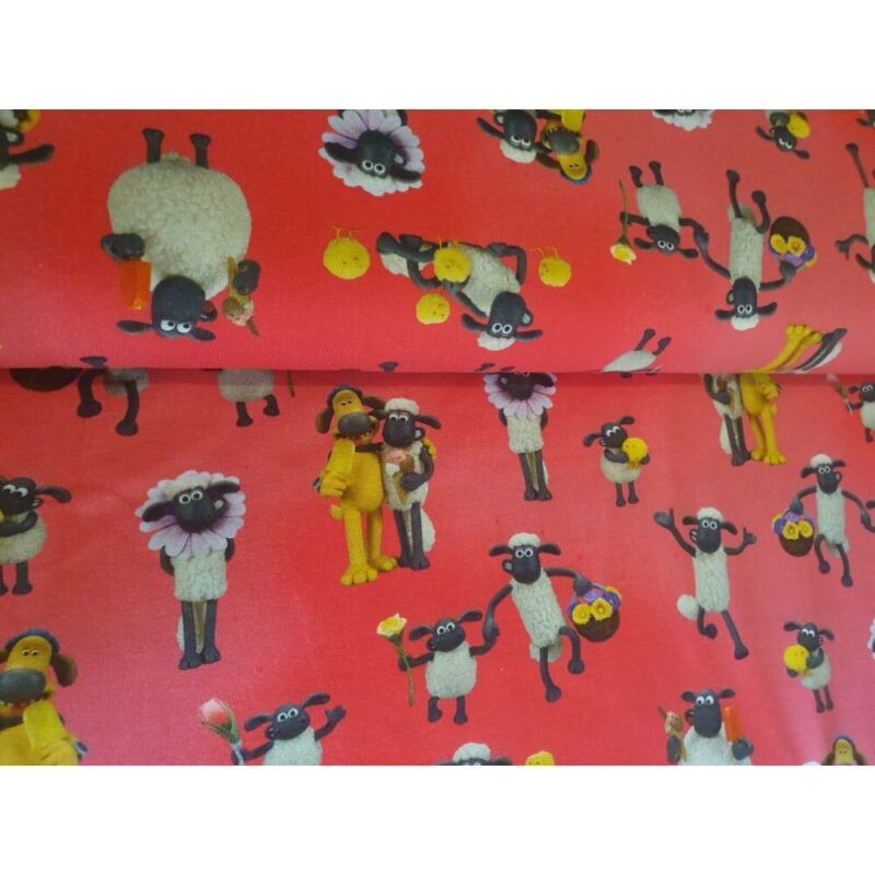 Trikotaaž – lammas Shaun, tumeroosa