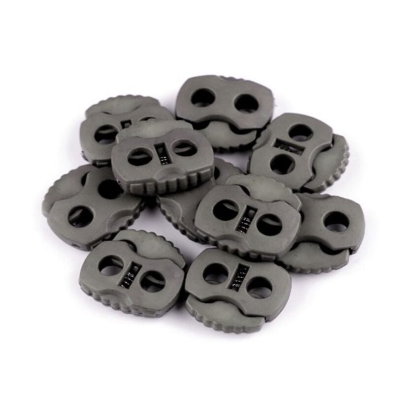Stopper, kahe auguga, 20x20 mm - hall