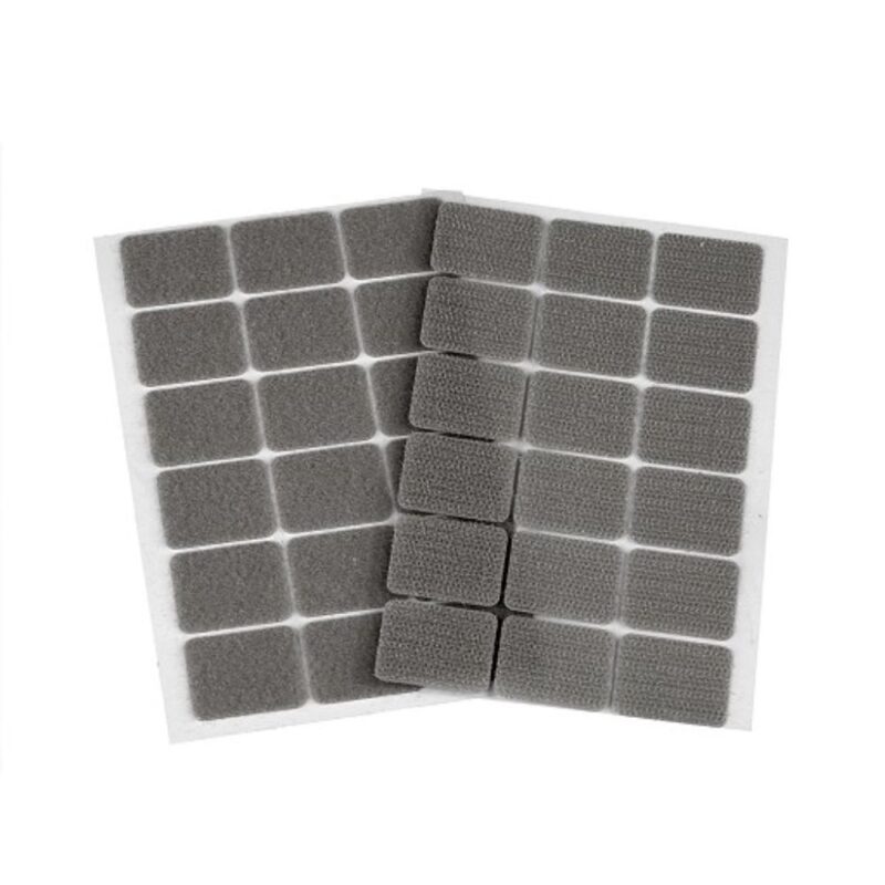 Liimitav takjakinnitus, 25x32 mm, hall, pakis 18 kinnitust