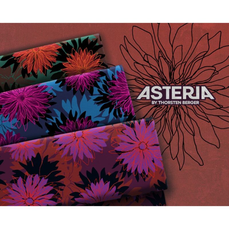 Viskooskangas Asteria - astrid rohelisel taustal, 1,5 m tükk - Image 2