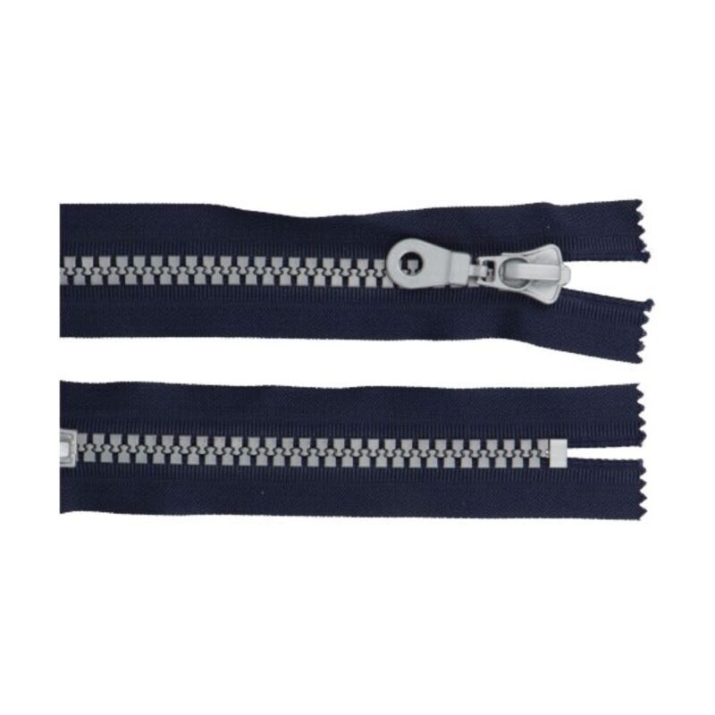 Traktorlukk, tumesinine, hõbedase lukuosaga, alt kinnine, 16 cm