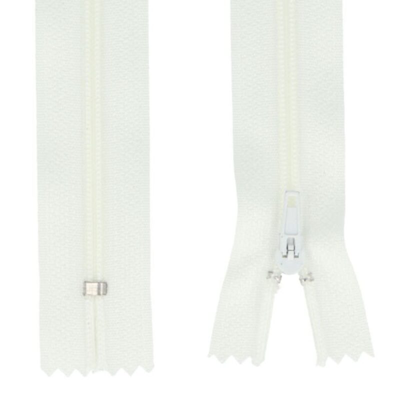 Spiraallukk, alt kinnine, valge, 16 cm