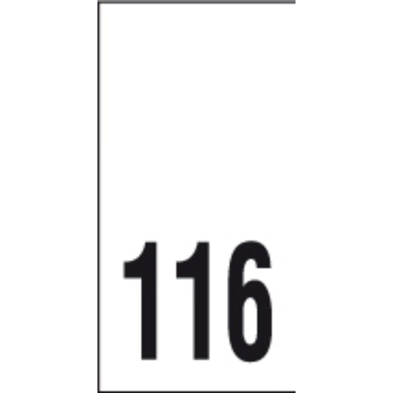 Õmmeldav suurusesilt, 200 tk, suurus 116