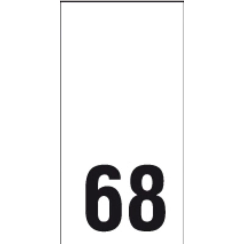 Õmmeldav suurusesilt, 200 tk, suurus 68