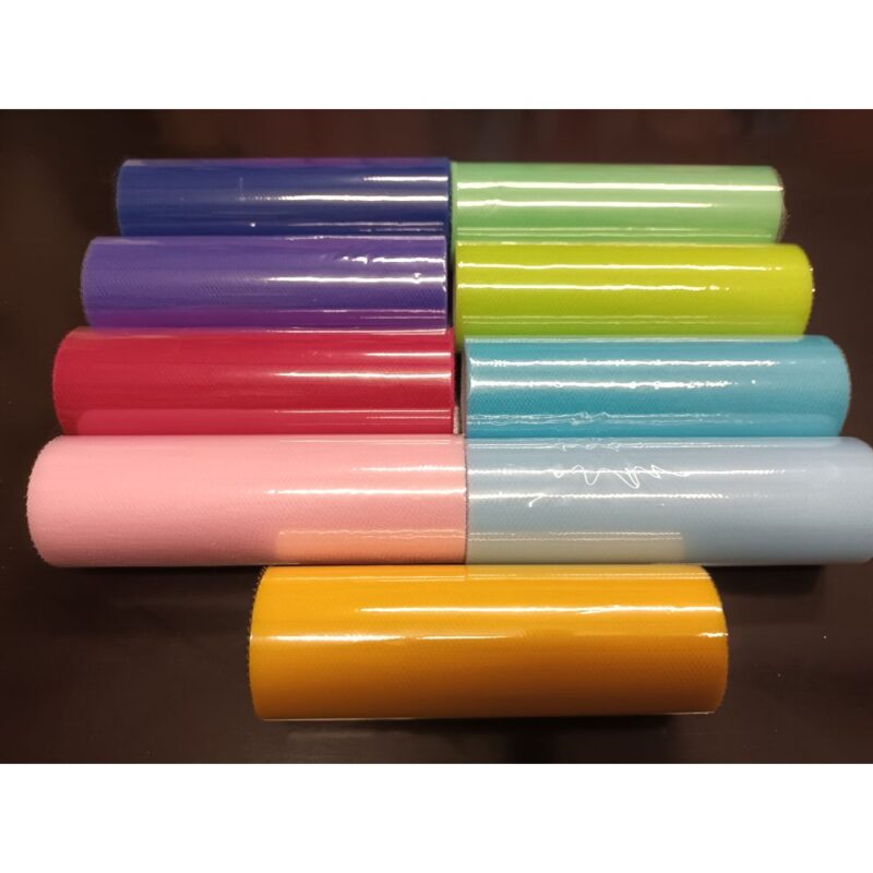 Tüll rullis, 15 cm x 9 m, helesinine - Image 2