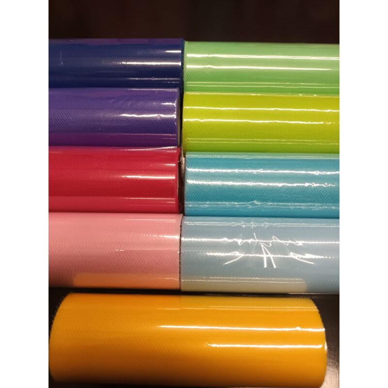 Tüll rullis, 15 cm x 9 m, helesinine - Image 3
