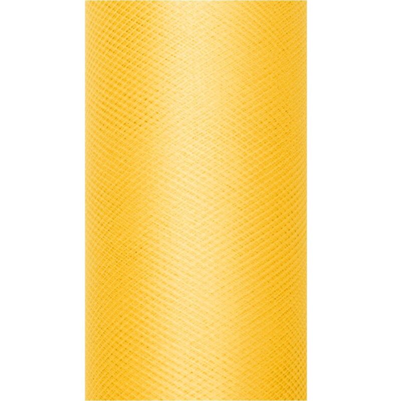 Tüll rullis, 15 cm x 9 m, tumekollane