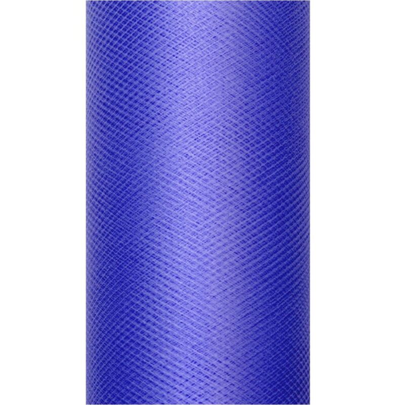 Tüll rullis, 15 cm x 9 m, tumesinine