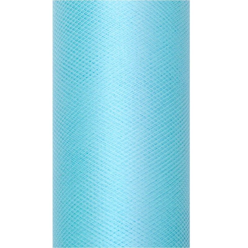 Tüll rullis, 8 cm x 20 m, türkiissinine