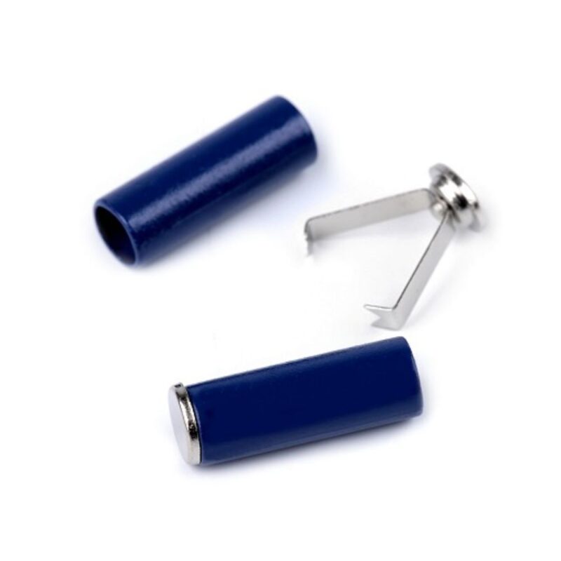 Nööri otsik, metallist, 5 mm nöörile, tumesinine