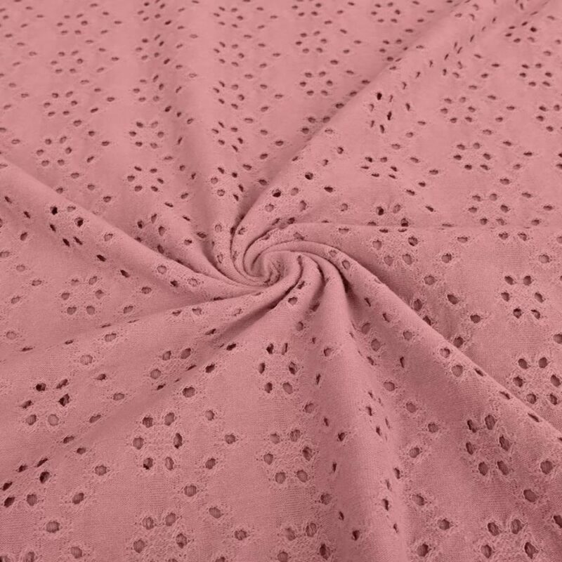 Broderii trikotaaž, tuhm vanaroosa