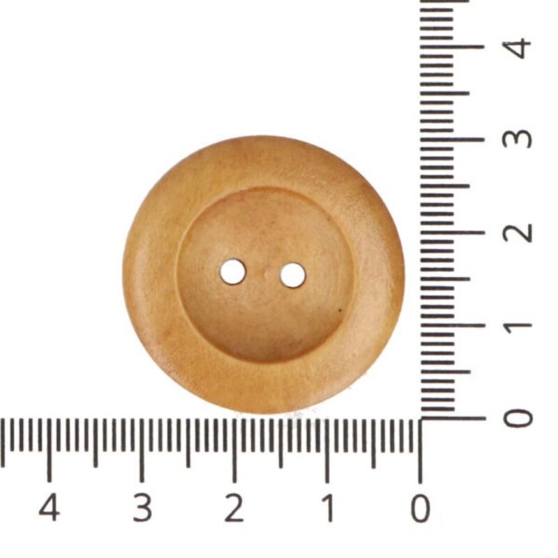 Dekoratiivne puidust nööp, 2,5 cm
