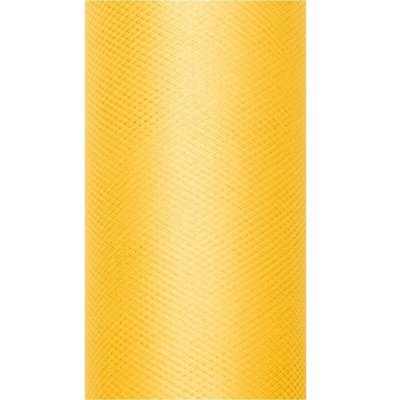 Tüll rullis, 30 cm x 9 m, kollane