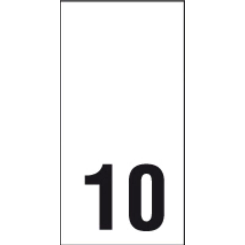 Õmmeldav suurusesilt, 200 tk, suurus 10