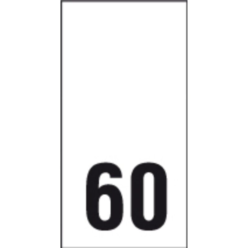 Õmmeldav suurusesilt, 200 tk, suurus 60