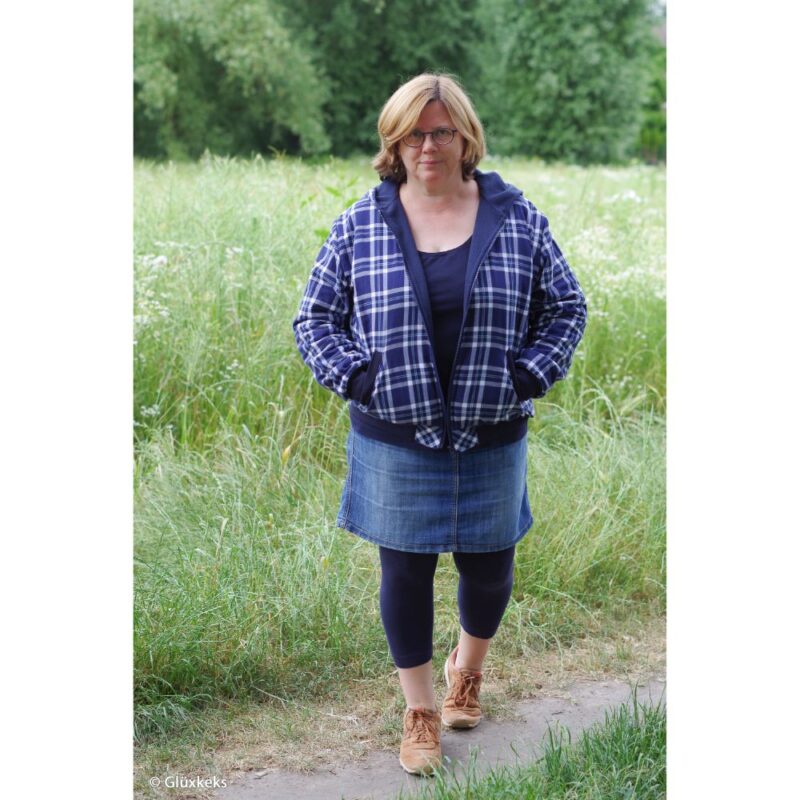 Flanell, tumesiniseruuduline - Image 2