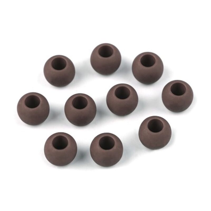 Plastikhelmed, 10x12 mm, ava 5 mm, 20 tk pakis, tumepruun
