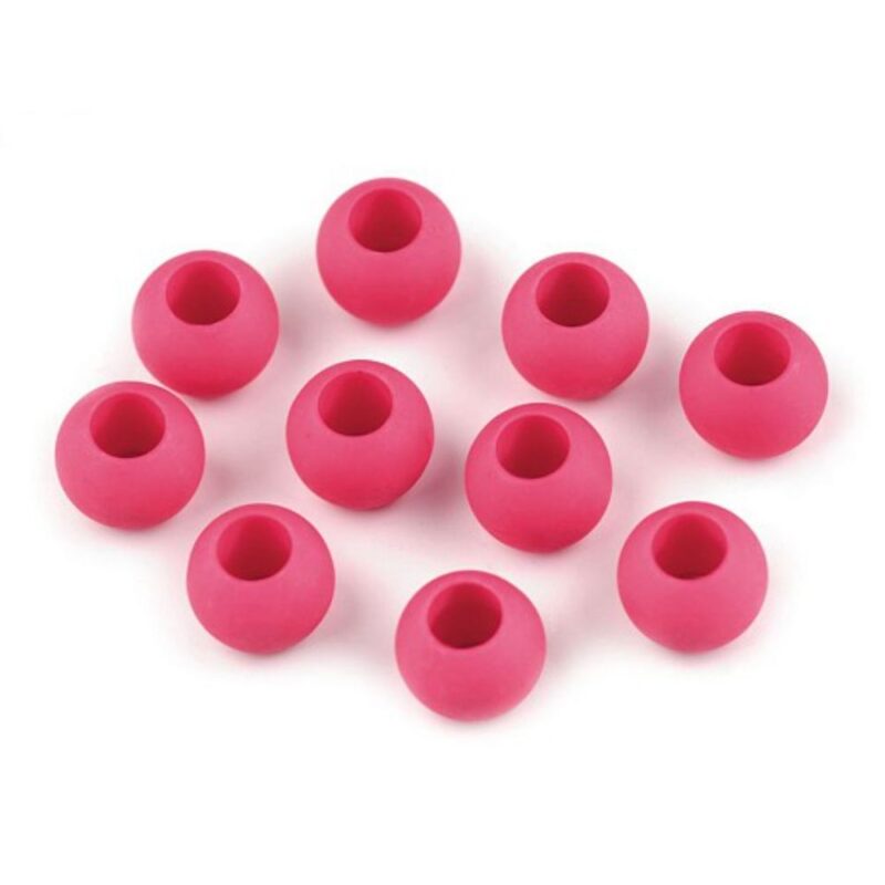 Plastikhelmed, 10x12 mm, ava 5 mm, 20 tk pakis, roosa