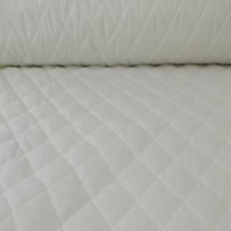 Tepitud vooder vatiiniga, 150 g/m², valge - Image 2