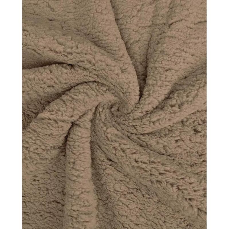 Teddy fliis, tumebeež (taupe)