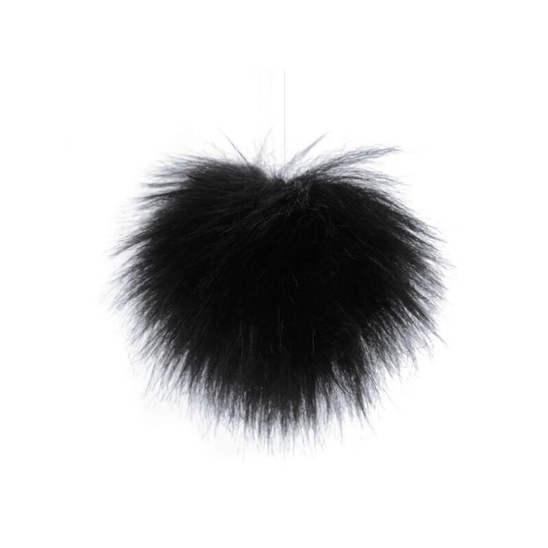Mütsitutt, 8 cm, must