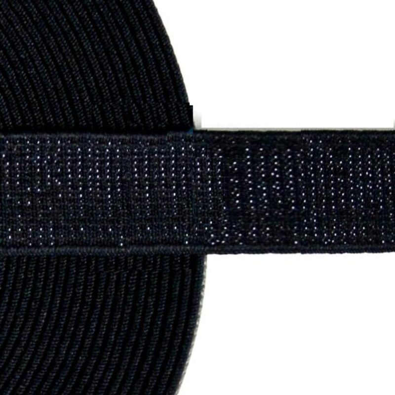 Sädelev kumm, 20 mm, musta metallikniidiga