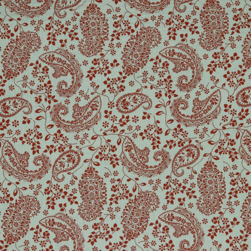 Musliin - 2-kihiline, Paisley flower, hele vanaroheline