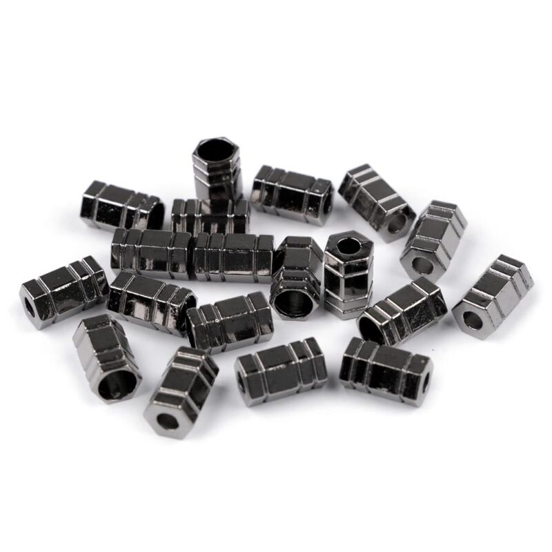 Nööri otsik, metallist, 4-5 mm nöörile, tume nikkel