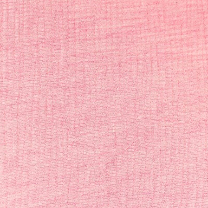 Musliin - 2-kihiline, meleeritud, roosa, mahepuuvill