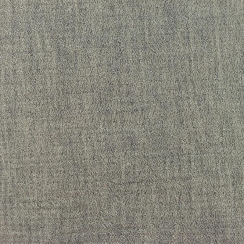 Musliin - 2-kihiline, meleeritud, hall, mahepuuvill