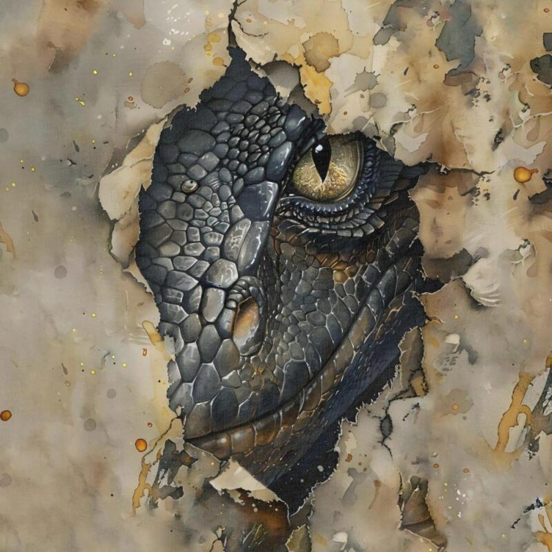 Dressikangast paneel, 40x50 cm, draakoni pea