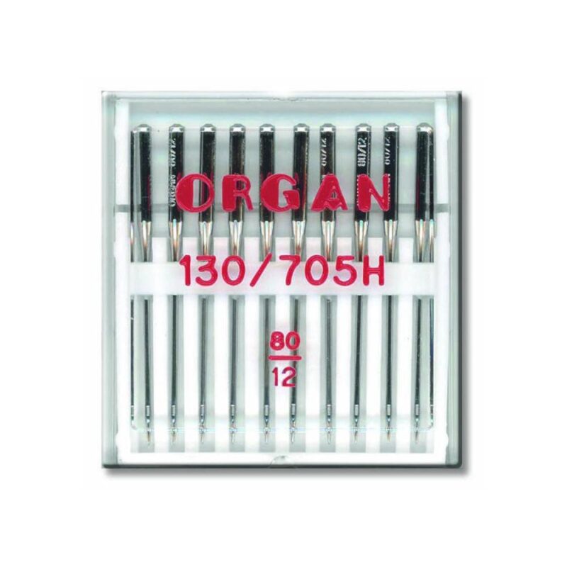 Õmblusmasina nõelad ORGAN - universaal, 130/705H; 80, 10 tk