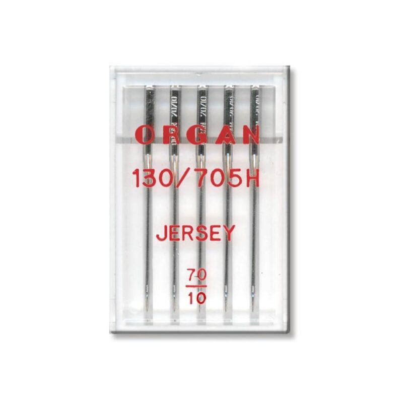Õmblusmasina nõelad ORGAN - JERSEY; 130/705H; 70; 5 tk